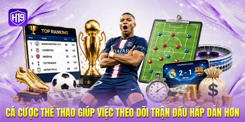 Cá cược thể thao giúp việc theo dõi trận đấu hấp dẫn hơn Cá cược thể thao giúp việc theo dõi trận đấu hấp dẫn hơn
